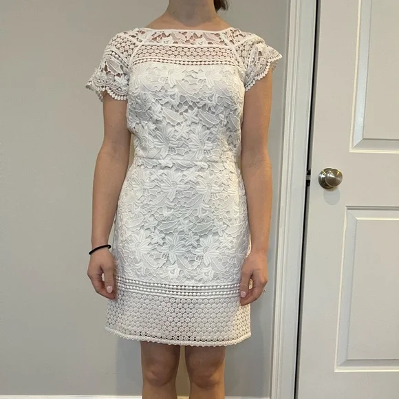 White Club Monaco Lace Kaytte Dress
